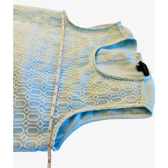 Banana Republic Mint Green Sleeveless Glass of Water Lace Overlay Blouse Small - Picture 6 of 10